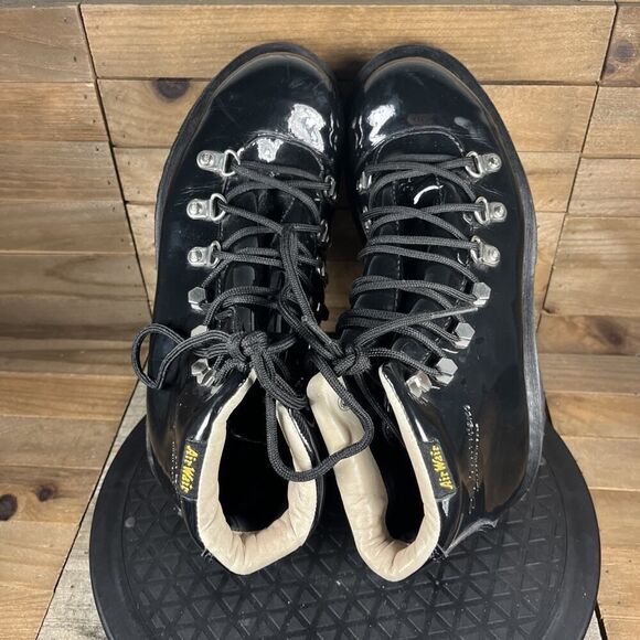 Dr.Martens Womens Size 7 Holt Black Leather Mountain Lace Up Ankle Boots - Picture 5 of 10